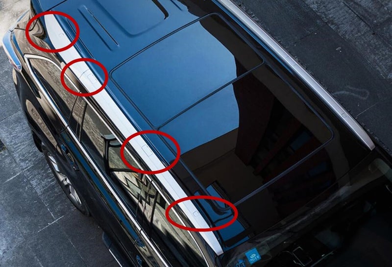 L2R for Toyota Highlander (2014-2019) Roof Rack Rails End Cap Leg Cover Protector Shell Plastic Car Exterior Accessories Silver 8 PCS - Image 3